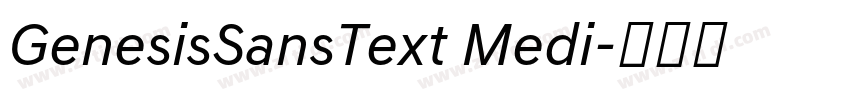 GenesisSansText Medi字体转换